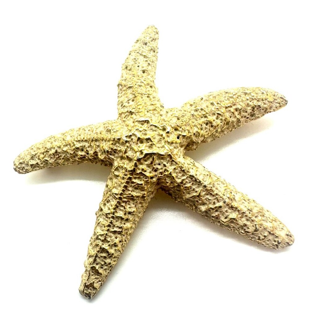 Vintage Zentall Starfish Brooch Pin Gold Tone signed 2.75"